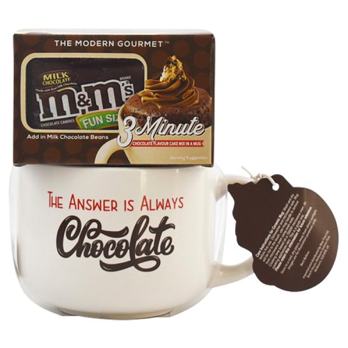 3 Minute Cake in a Mug with M&Ms