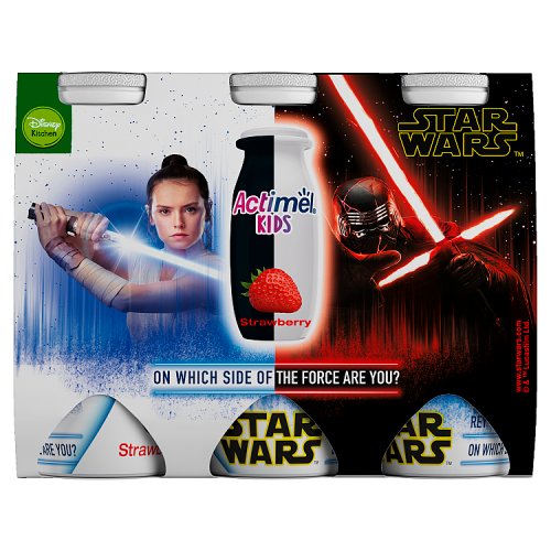 Actimel Kids StarWars Strawberry Yogurt Drink 6 x 100g (600g)