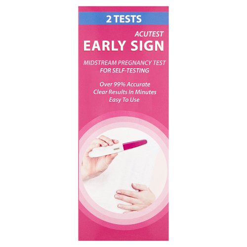 Acutest Early Sign Midstream Pregnancy Test 2 Tests