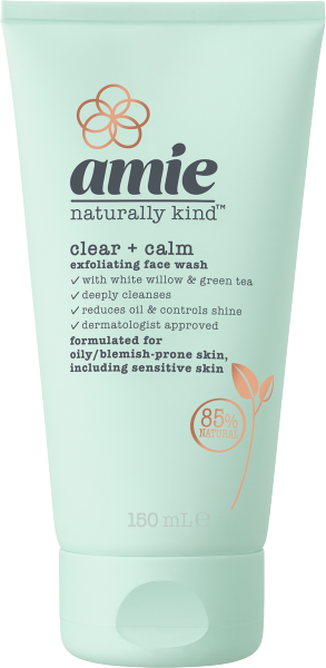Amie Naturally Kind Clear + Calm Exfoliating Face Wash 150ml