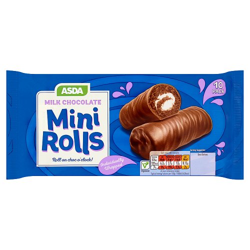 Asda 10 Milk Chocolate Mini Rolls