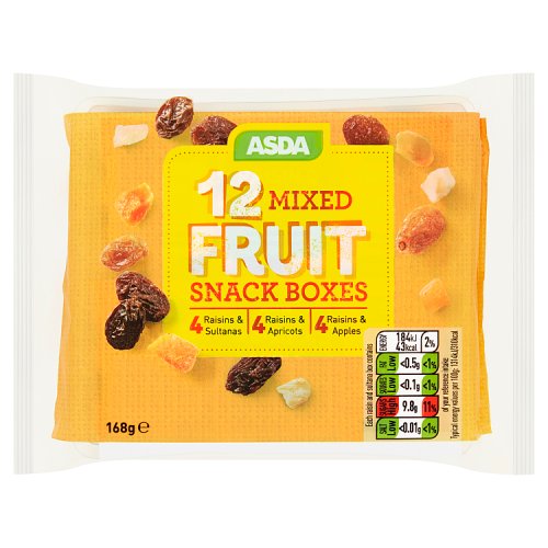 Asda 12 Mixed Fruit Snack Boxes 168g Really Good Culture