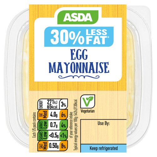 Asda 30% Less Fat Egg Mayonnaise 250g