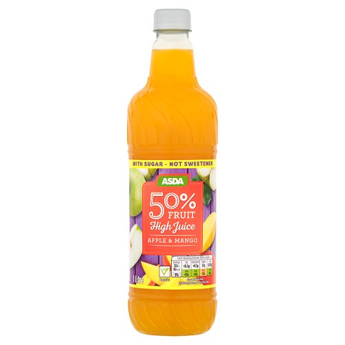 Asda 50 Fruit High Juice Apple & Mango 1 Litre Really Good Culture