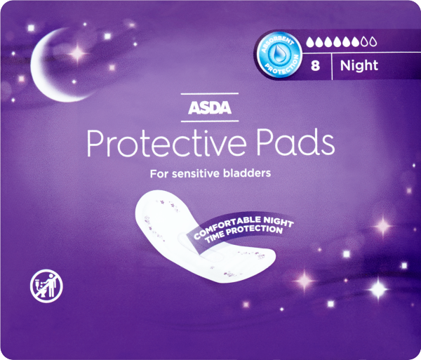 Asda 8 Night Protective Pads
