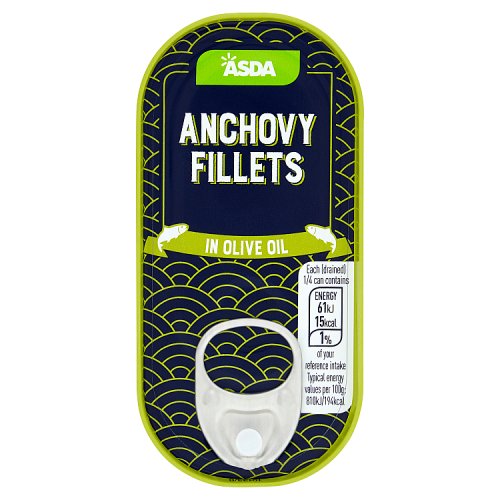 Asda Anchovy Fillets in Olive Oil 50g Really Good Culture