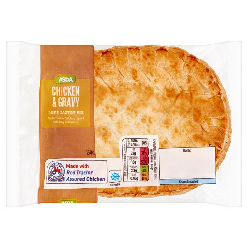 Asda Chicken & Gravy Puff Pastry Pie 150g Really Good Culture