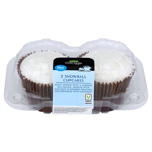 Asda Chosen by You 2 Snowball Cupcakes