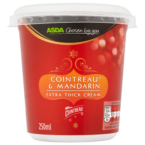 Asda Chosen by You Cointreau & Mandarin Extra Thick Cream 250ml
