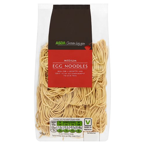 Asda Chosen by You Medium Egg Noodles 500g Really Good Culture