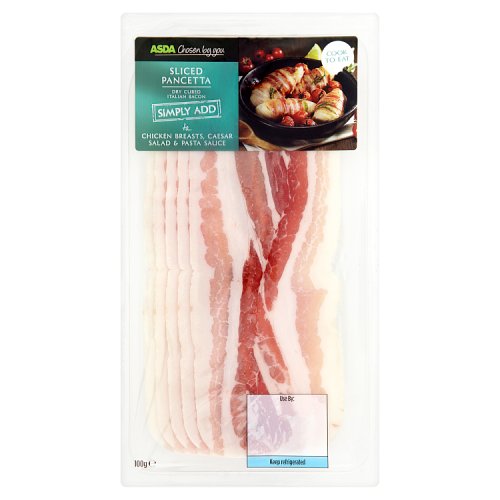 Asda Chosen by You Sliced Pancetta 100g