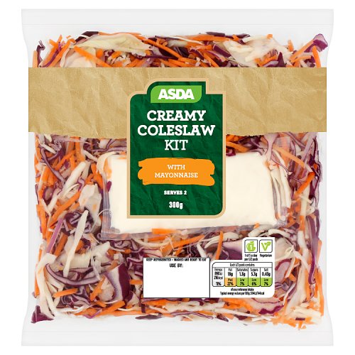 Asda Creamy Coleslaw Kit with Mayonnaise 300g
