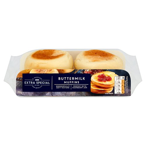 Asda Extra Special Buttermilk Muffins 280g
