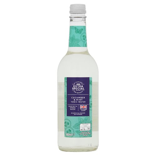 Asda Extra Special Cucumber & Mint Tonic Water 500ml