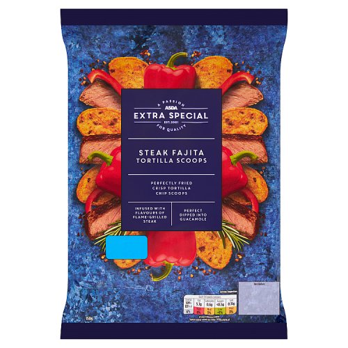 Asda Extra Special Steak Fajita Tortilla Scoops 150g Really Good Culture