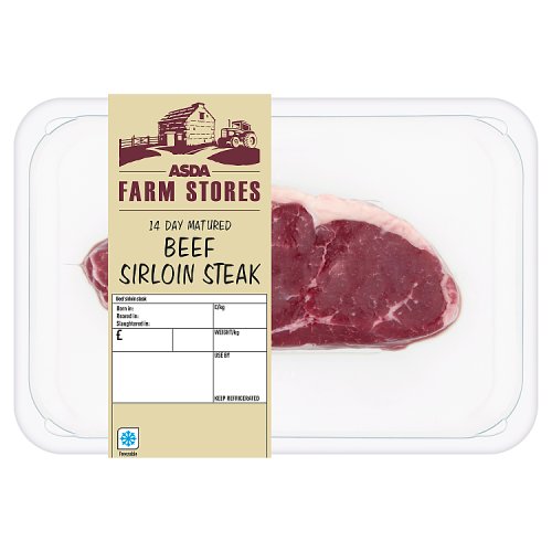 Asda Farm Stores 14 Day Matured Beef Sirloin Steak Really Good Culture