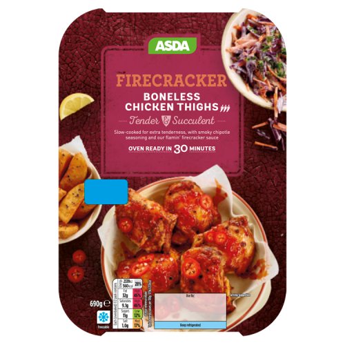 Asda Firecracker Boneless Chicken Thighs 690g
