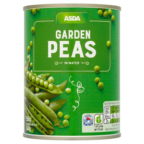 Asda Garden Peas in Water 550g