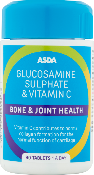 Asda Glucosamine Sulphate & Vitamin C Bone & Joint Health 90 Tablets ...