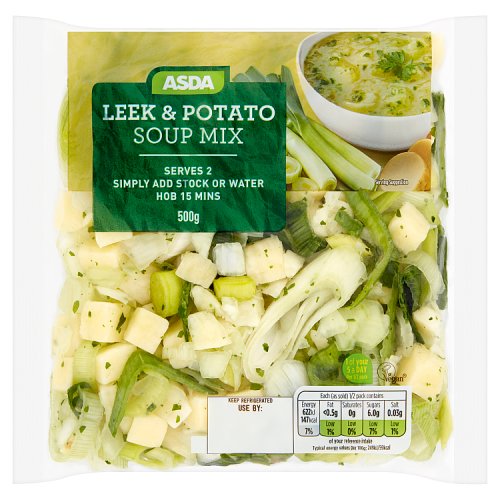 Asda Leek & Potato Soup Mix 500g
