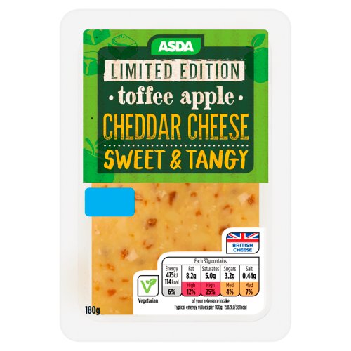 Asda Limited Edition Toffee Apple Cheddar Cheese 180g