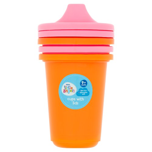 Asda Little Angels Cups with Lids 9+ Months
