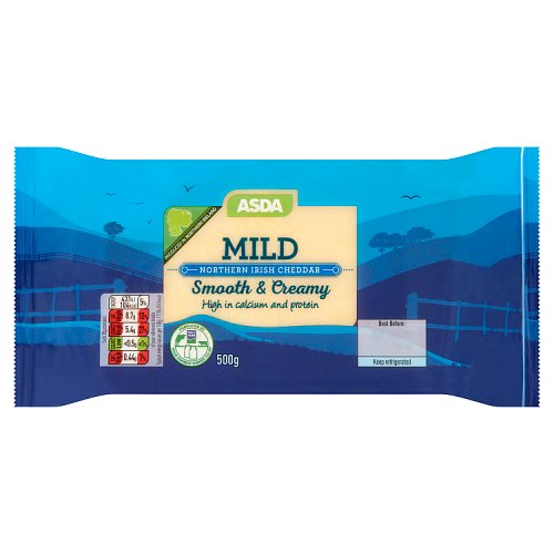 Asda Mild Northern Irish Cheddar 500g Really Good Culture