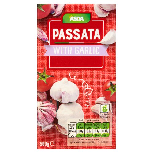 Asda Passata with Garlic 500g
