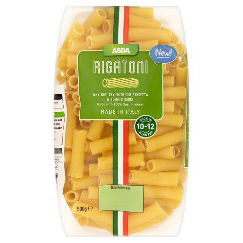 Asda Rigatoni 500g Really Good Culture
