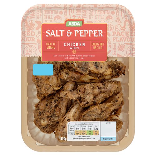 Asda Salt & Pepper Chicken Wings 400g