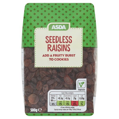 Asda Seedless Raisins 500g