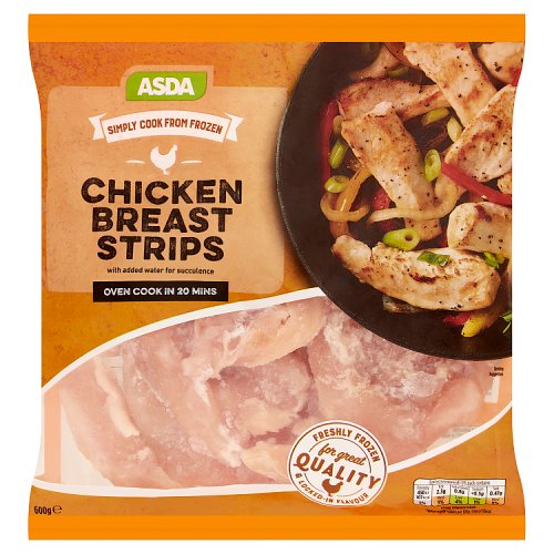 Asda Simply Cook from Frozen Chicken Breast Strips 600g Really Good