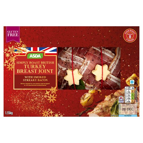 Asda Simply Roast British Turkey Breast Joint 1.55kg