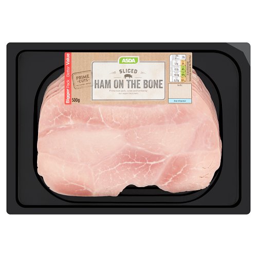 Asda Sliced Ham on the Bone 500g