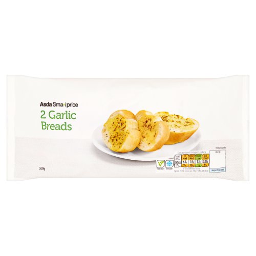 Asda Smart Price 2 Garlic Breads 340g