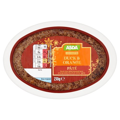 Asda Smooth Duck & Orange Pâté 230g