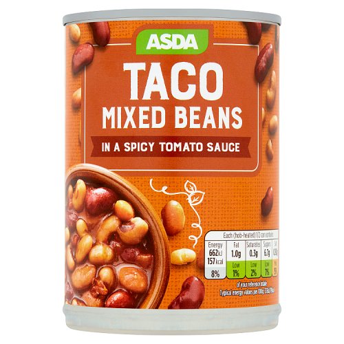 Asda Taco Mixed Beans 395g