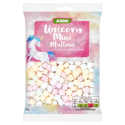 Asda Unicorn Mini Mallows 100g