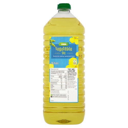 Asda Vegetable Oil 3 Litres Really Good Culture