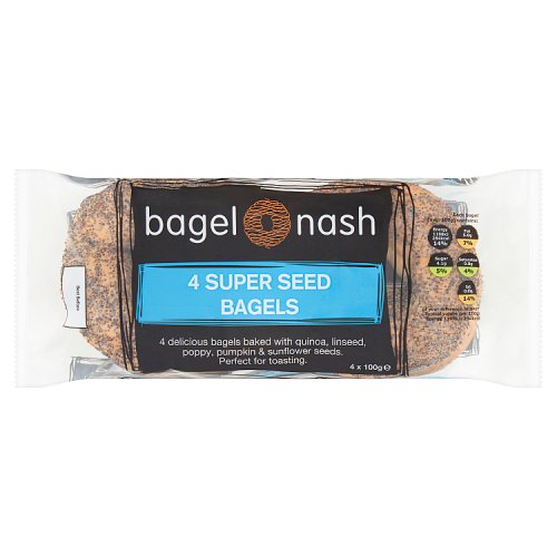 Bagel Nash Super Seed Bagels 4 x 100g