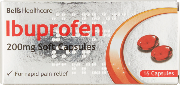 Bell's Healthcare Ibuprofen 200mg 16 Soft Capsules