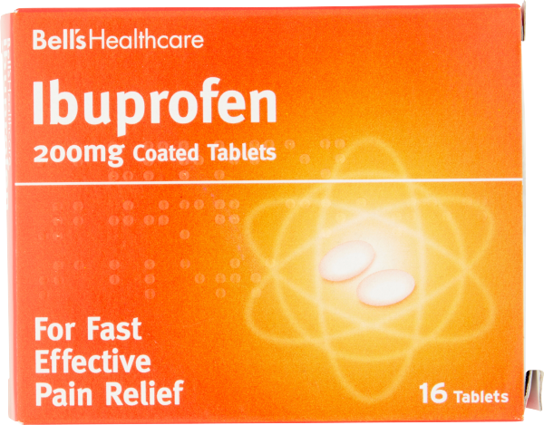 Bell's Healthcare Ibuprofen 200mg Coated Tablets 16 Tablets