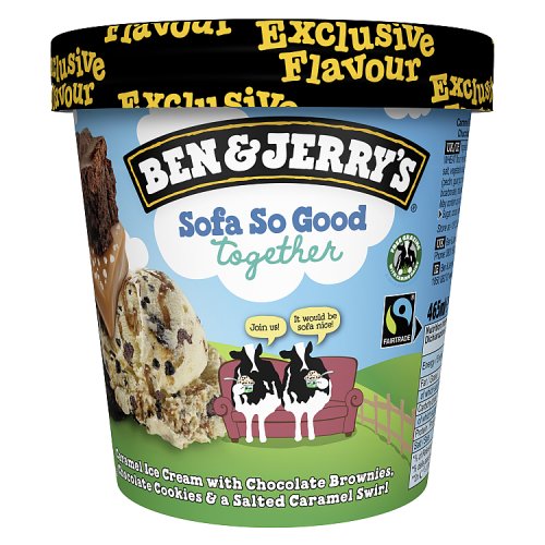 Ben & Jerry's Sofa So Good Together Caramel & Chocolate Ice Cream 465Ml