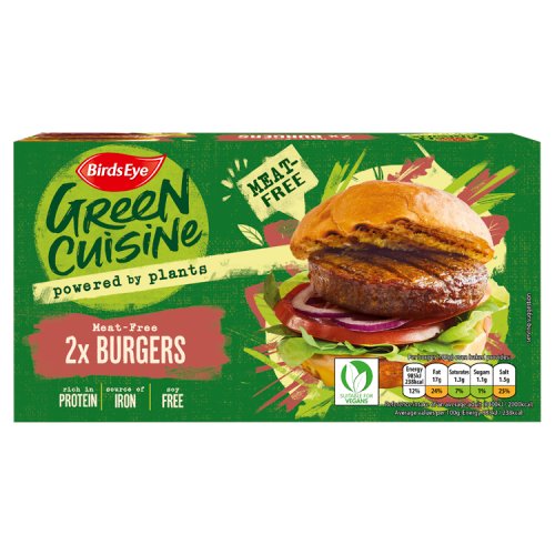 Birds Eye 2 Meat Free Burgers 200G