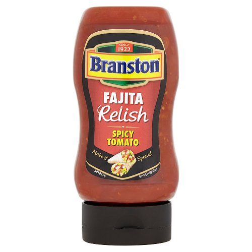 Branston Fajita Relish Spicy Tomato 335g