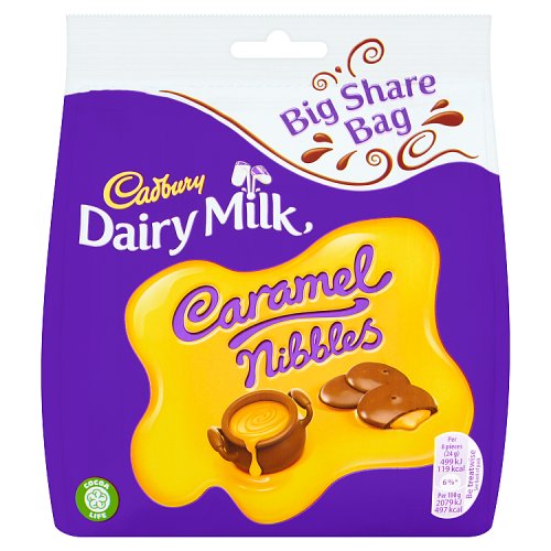 Cadbury Dairy Milk Caramel Nibbles Chocolate Bag 242g