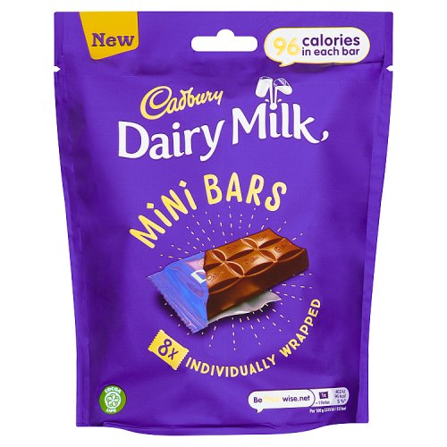 Cadbury Dairy Milk Chocolate Mini Bar 144g (8x18g)