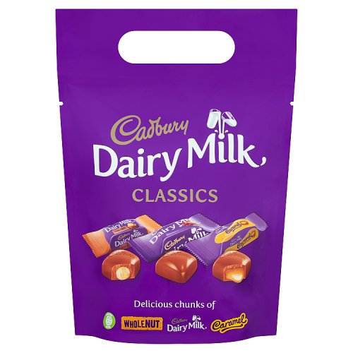 Cadbury Dairy Milk Classics Mixed Chocolate Chunks Pouch 350g