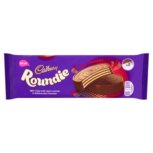 Cadbury Roundie Dark Chocolate Biscuits 5 Pack 150g (5x30g)