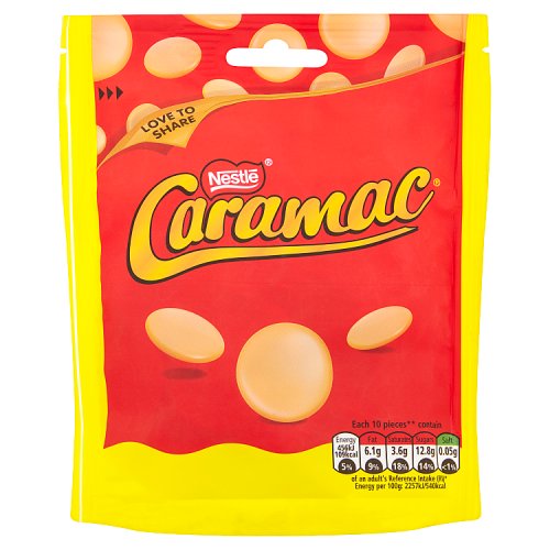 Caramac Giant Buttons Sharing Pouch 102g